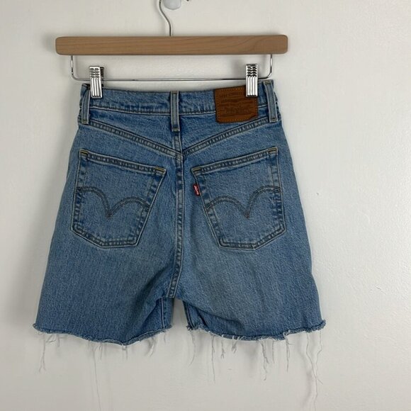 Levis Red Tab Cut Off Button-Fly Jean Shorts - Picture 4 of 8